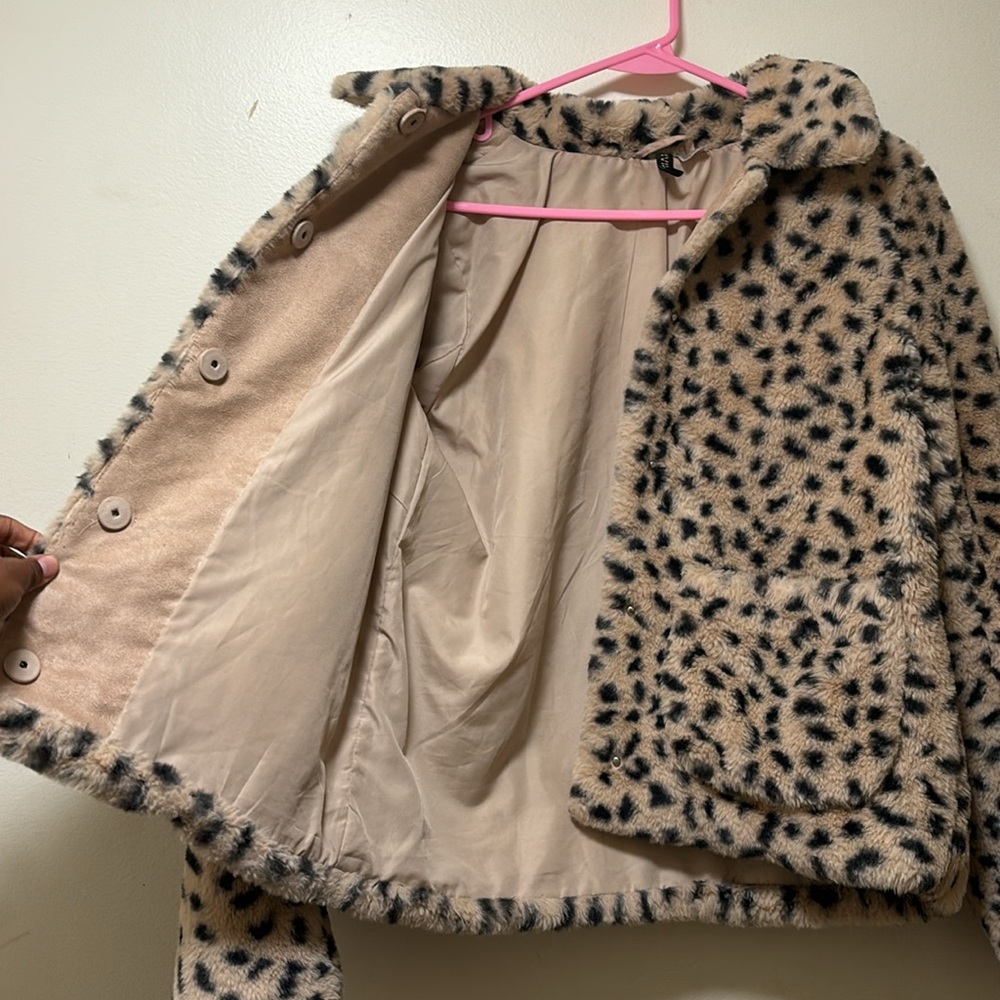 H&M leopard print jacket